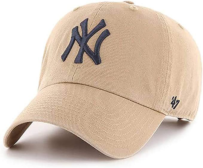 '47 MLB Khaki Clean Up Adjustable Hat, Adult (New York Yankees) | Amazon (US)