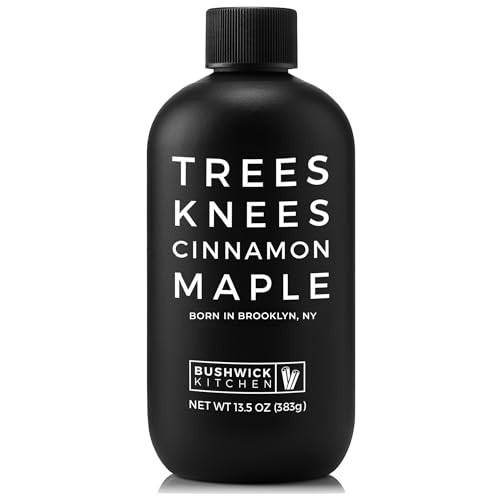 Trees Knees Cinnamon Maple, Organic Maple Syrup Infused with Cassia Cinnamon ,11.5 Ounce Bottle Vegan, Gluten Free, Paleo-friendly, Grade-A, Pure Maple Syrup, Foodie Gifts, Coffee Gifts, Cocktail Gifts | Amazon (US)
