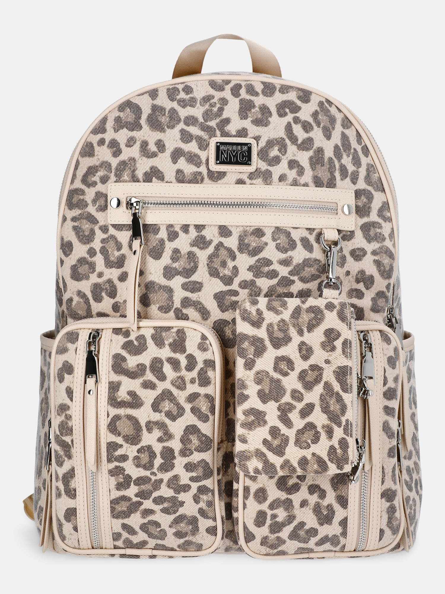 MNYC Women's Double Pocket Dome Backpack Leopard | Walmart (US)