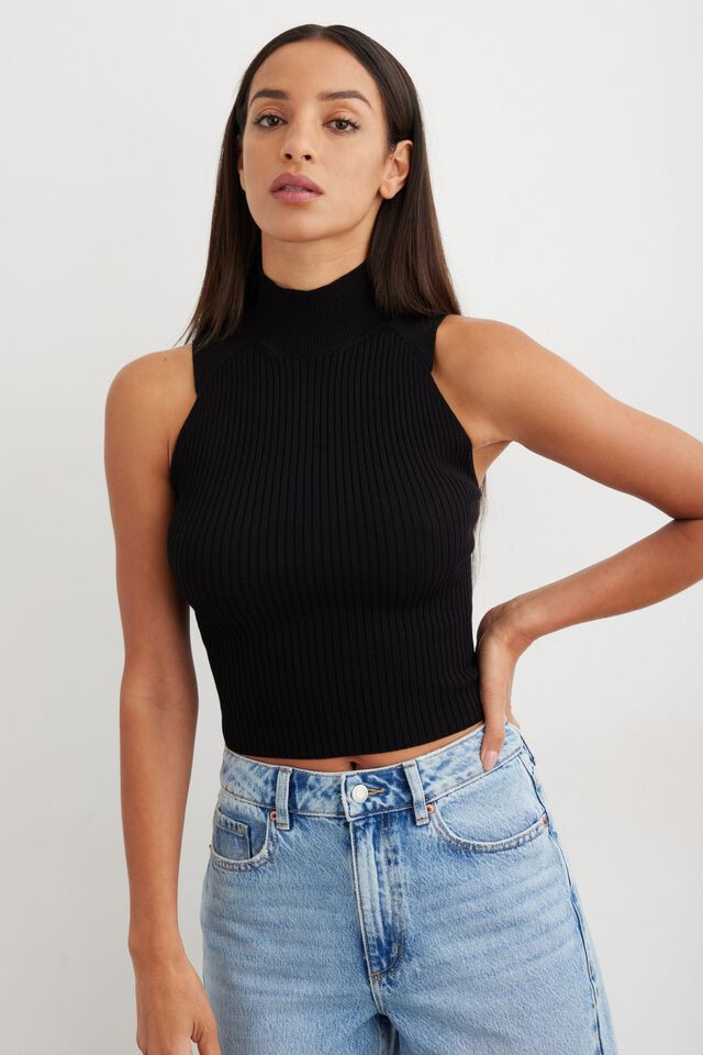 Mockneck Tank Top | Dynamite Clothing