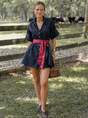 The Georgia Set - Black Linen | Darling Loungewear