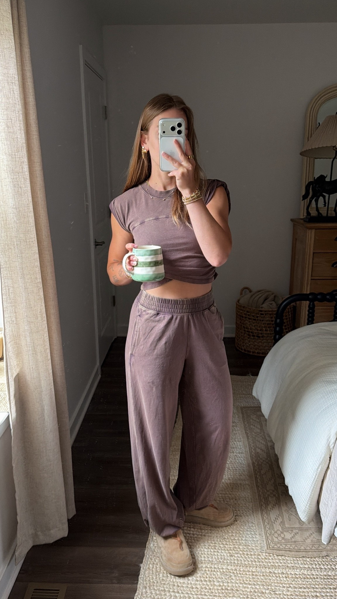 6/27/26 Morning Lounge Outfit of the Day

One of my favorite cozy morning looks 🤍 wearing my Free People Movement lounge set in an XS. It’s soft, comfortable, and perfect for slow mornings, working from home, coffee runs, or relaxing around the house. Everything is linked here ✨

#LTKootd #LTKmorningroutine