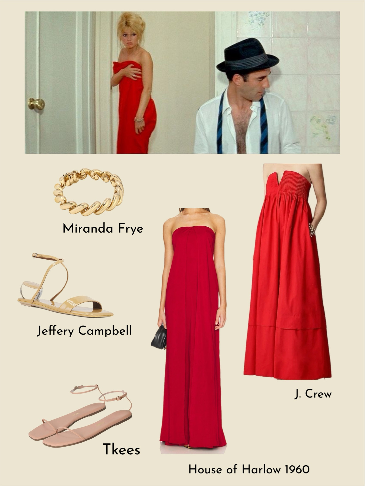 Outfit #2 inspired by Camille in Contempt (1963).