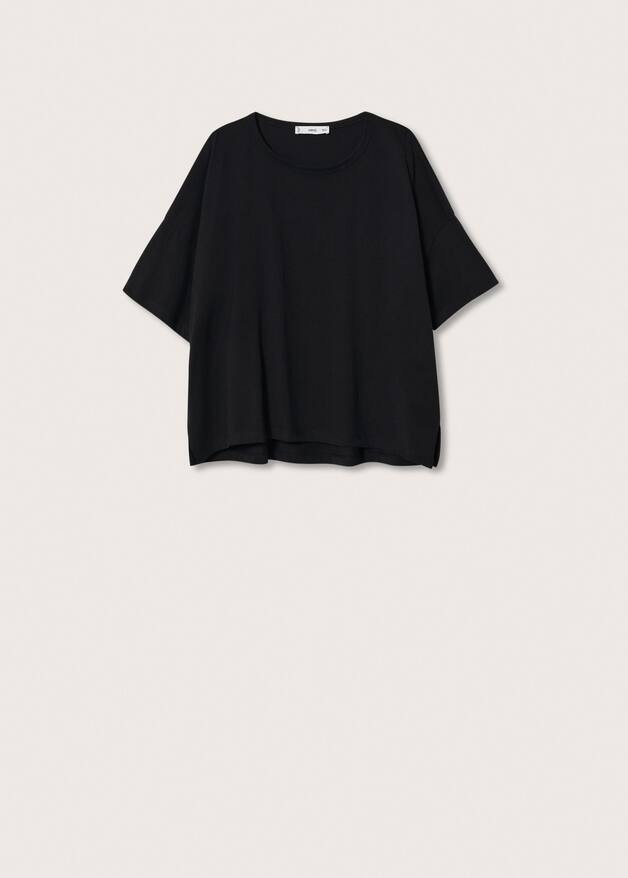 T-shirt oversize coton | MANGO (FR)