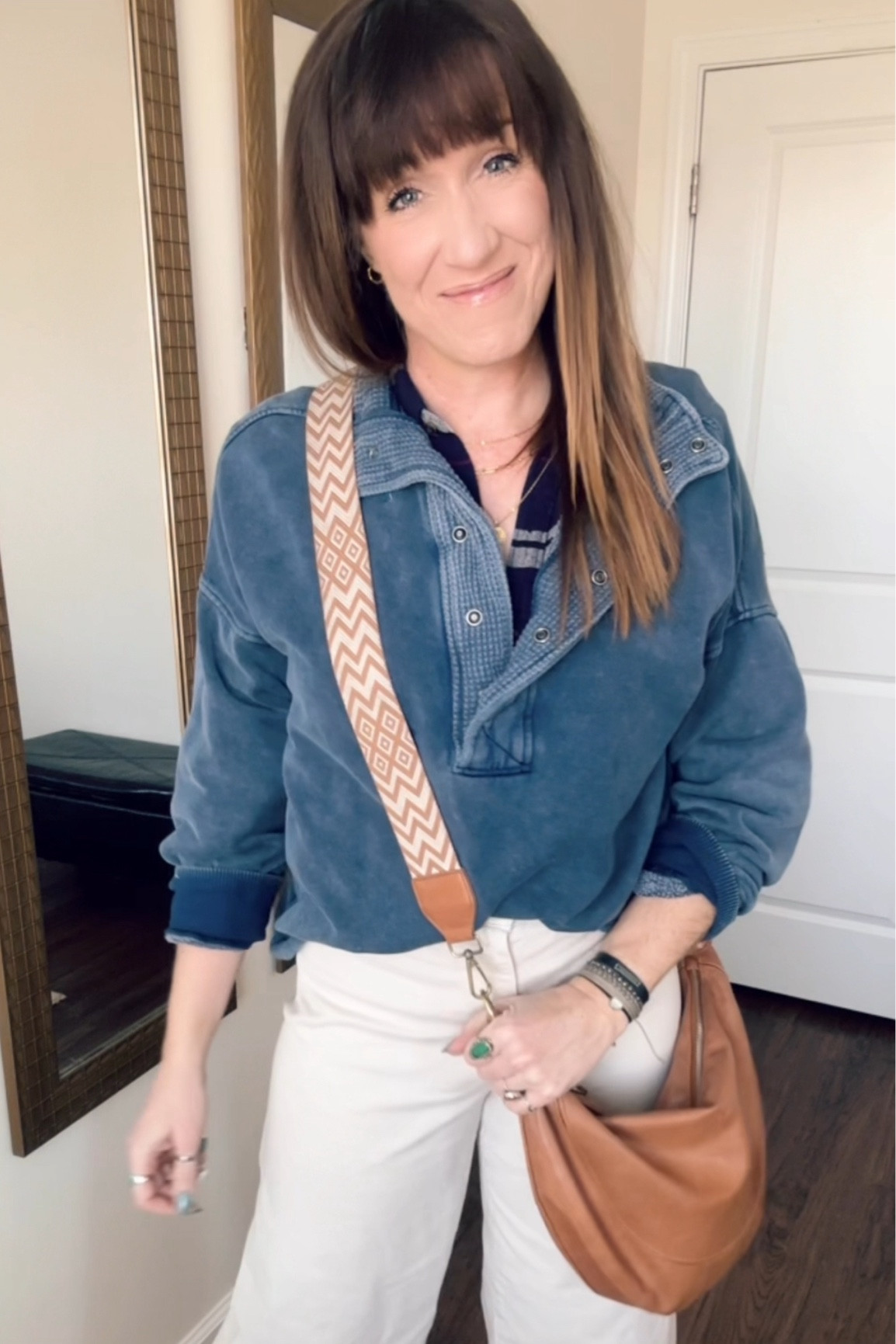 It’s finally back in stock! I love me a good bag and my favorite bag for over 3 years has been out of stock on Amazon for months. Y’all keep asking about it and it’s finally back in stock! 

I adore the neutral camel color, adorable strap details, and it’s the perfect size to carry a few things or a lot of things. I use it almost every day!