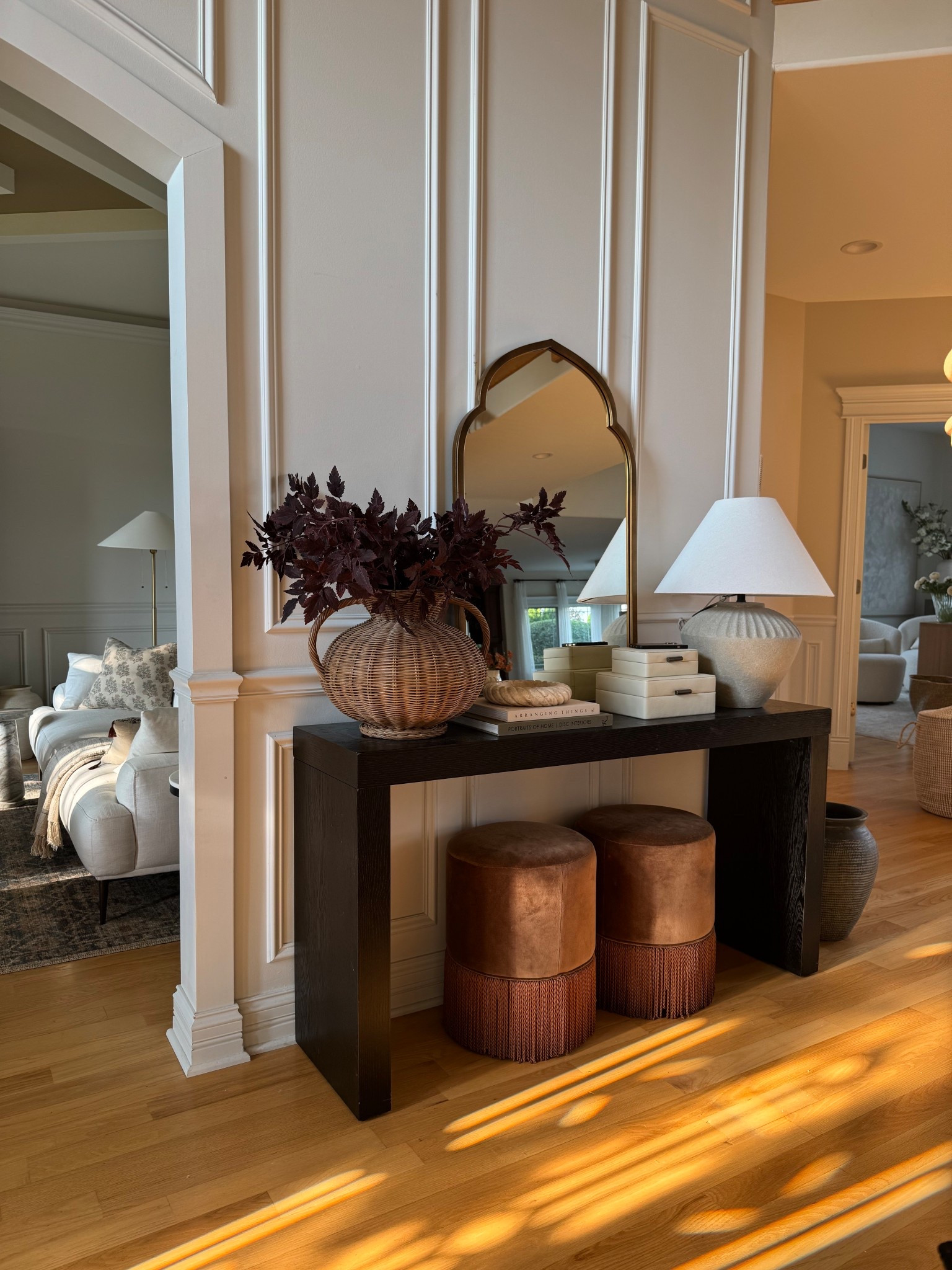 Fall entryway styling idea! These stems are so beautiful for fall! 

#LTKSeasonal #LTKSaleAlert #LTKHome