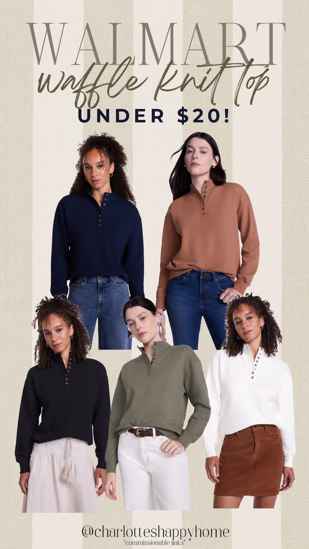 NEW! Under $20 waffle knit top from Walmart!

#walmartfinds

Walmart finds. Walmart fashion. Walmart new arrivals. Walmart x scenario.

#LTKSeasonal #LTKootd #LTKgrwm