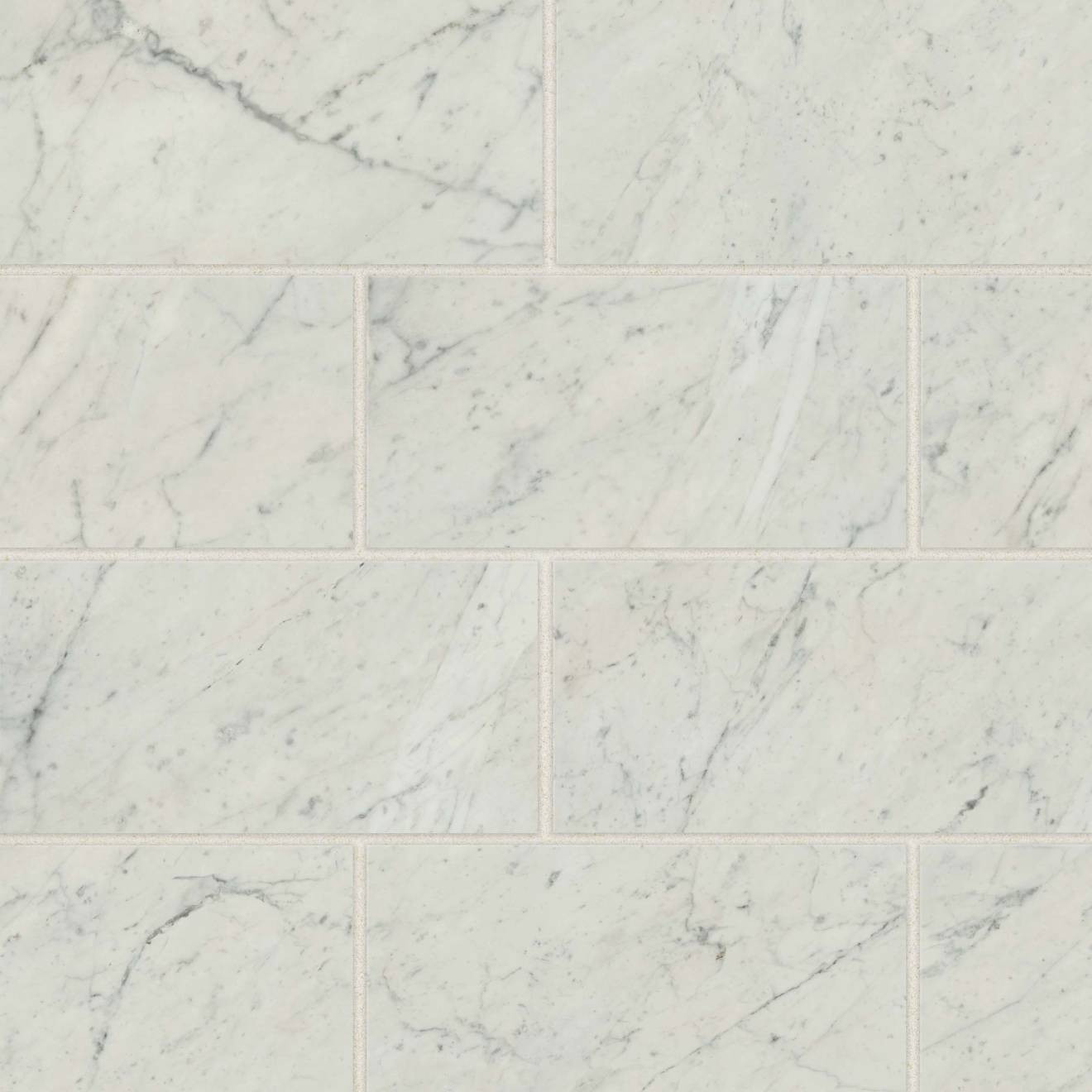 Classic 2.0 12" x 24" Floor & Wall Tile in Bianco Carrara | Bedrosians Tile and Stone
