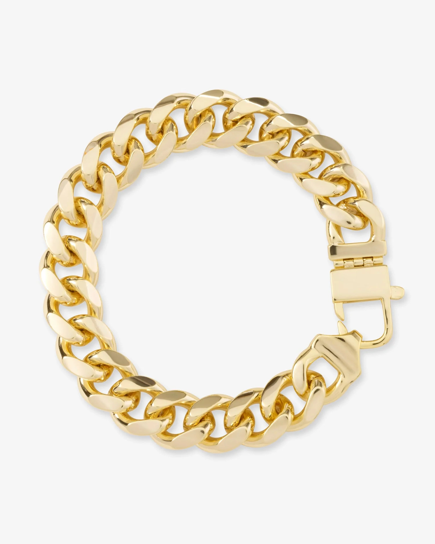 Julian Cuban Chain Bracelet 10.8mm - Gold | Melinda Maria