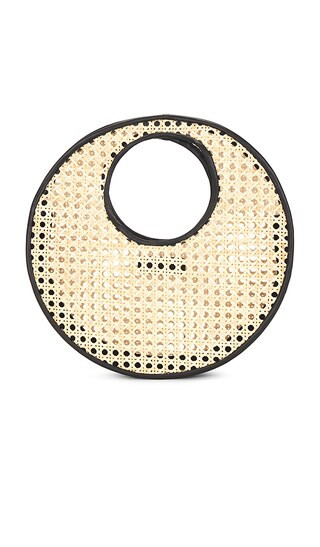 Anouk Rattan Top Handle Bag in Black Rattan | Revolve Clothing (Global)