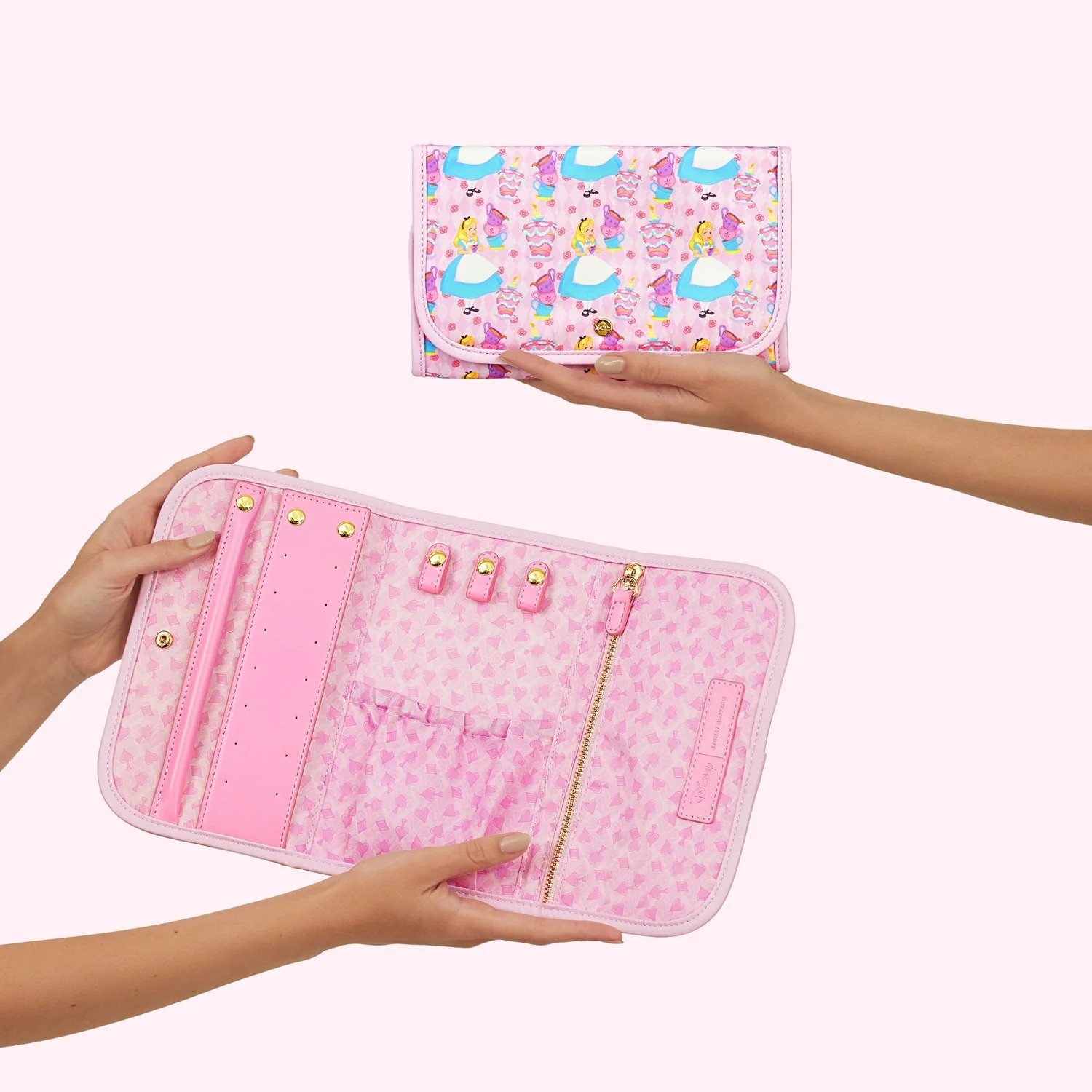 Alice in Wonderland Jewelry Roll | Personalized Jewelry Roll | Stoney Clover Lane | Stoney Clover Lane