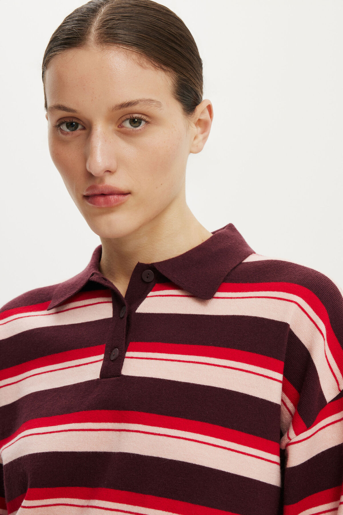 Boxy Ls Polo Knit | Cotton On (ANZ)