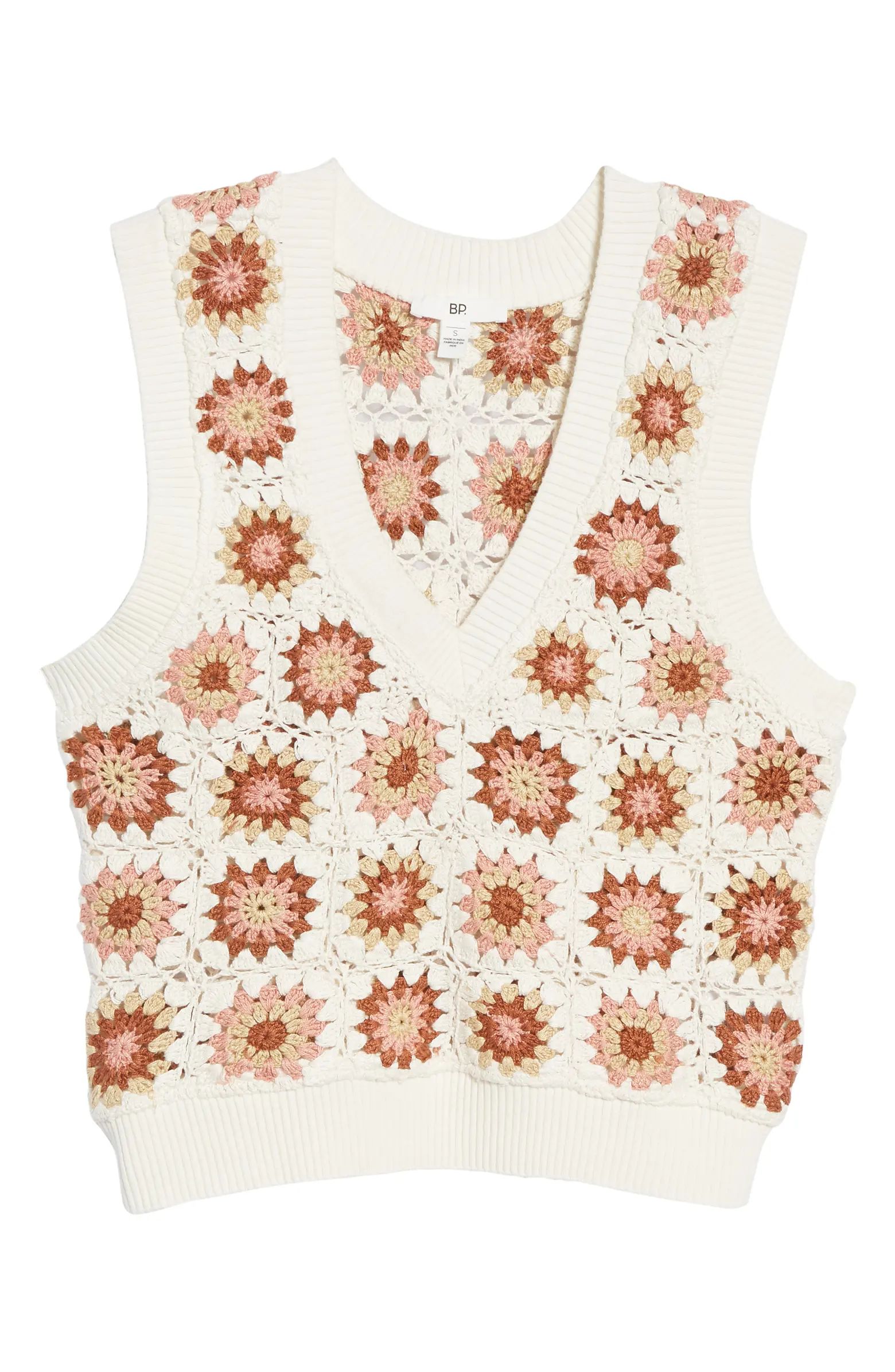 Fashion Crochet Cotton Sweater Tank | Nordstrom