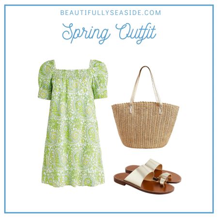 Loving this block print mini puff sleeve dress outfit for spring and summer 

#LTKstyletip #LTKshoecrush #LTKsalealert