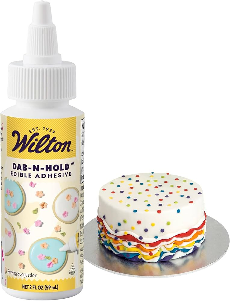 Wilton Dab-N-Hold Edible Adhesive, Food-Safe Glue, 2 oz.     Food-Safe Edible Glue for Attaching ... | Amazon (US)