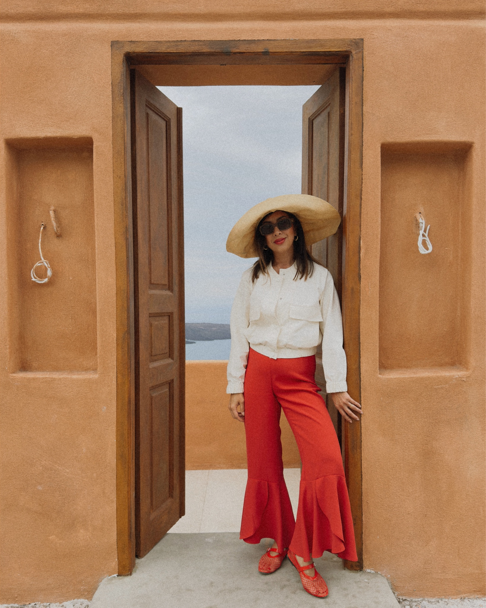 Red pants and flats for the win. ❤️

#LTKOver40 #LTKStyleTip #LTKTravel