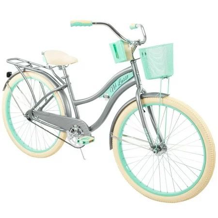 Huffy Nel Lusso Classic Cruiser Bike Perfect Fit Frame Women 26 Gray Green New | Walmart (US)