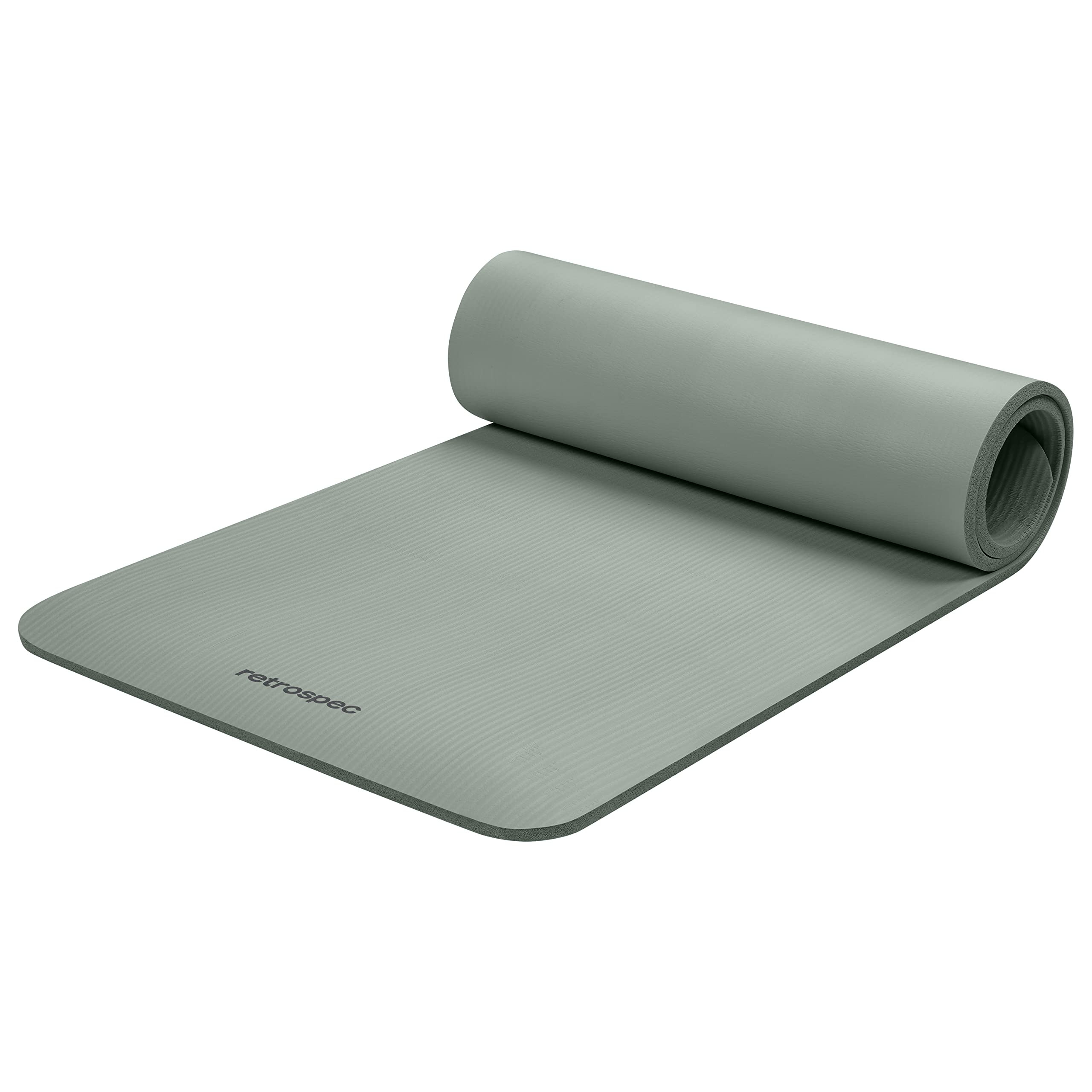 Retrospec Solana Yoga Mat Thick 1/2in Non-Slip Workout Mat with Nylon Strap - 72x24in Exercise Ma... | Amazon (US)