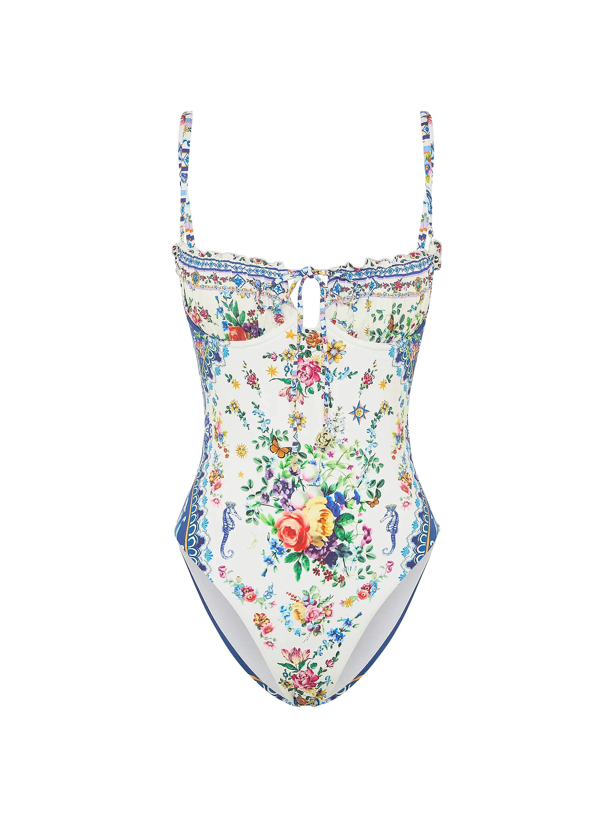 Tiles Darls Ruched Underwire One-Piece Swimsuit | Saks Fifth Avenue