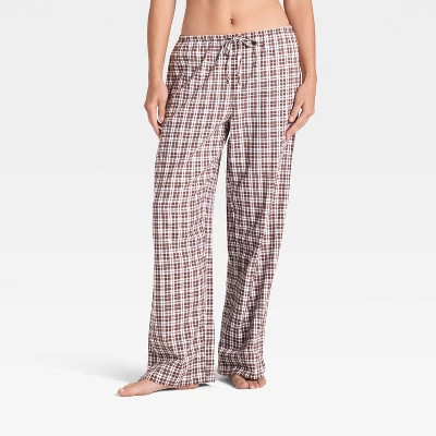 Women's Flannel Wide Leg Pajama Pants - Wild Fable™ | Target