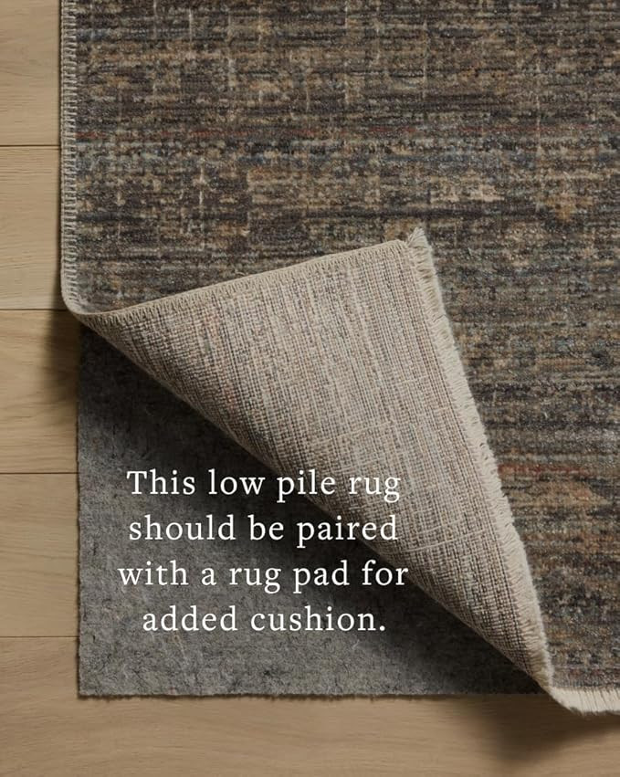 Loloi Amber Lewis Molly Collection MOL-05 Lagoon/Natural 7'-10" x 10' Low Pile Area Rug | Amazon (US)