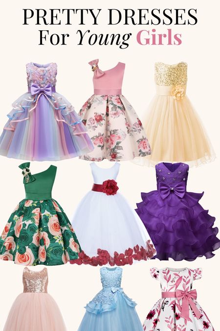 Elevate your little one's style with our collection of Elegant Dresses for Young Girls. From charming party dresses to delightful event and floral dresses, we've curated a selection fit for your princess. Explore the sparkle of sequin dresses that will make every occasion special. Dress up your young fashionista in these elegant outfits for a touch of grace and glamour. 👗✨ #ElegantDresses #YoungGirls #PrincessDresses