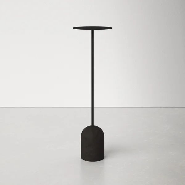 Walt 24'' Tall Steel Pedestal End Table | Wayfair North America
