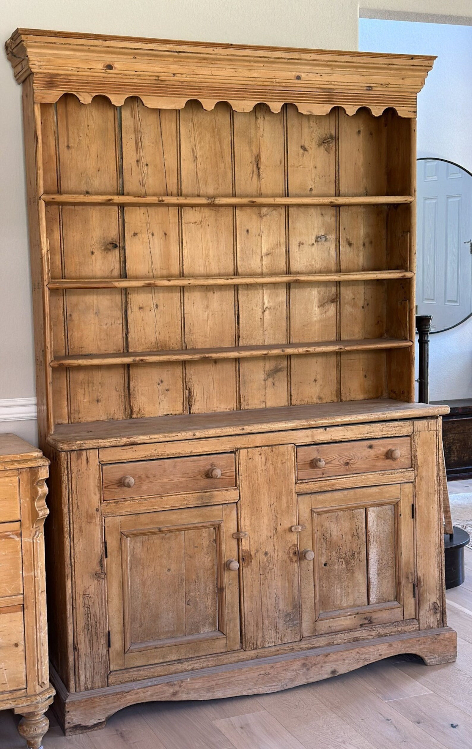 Antique English Pine Hutch - Etsy | Etsy (US)