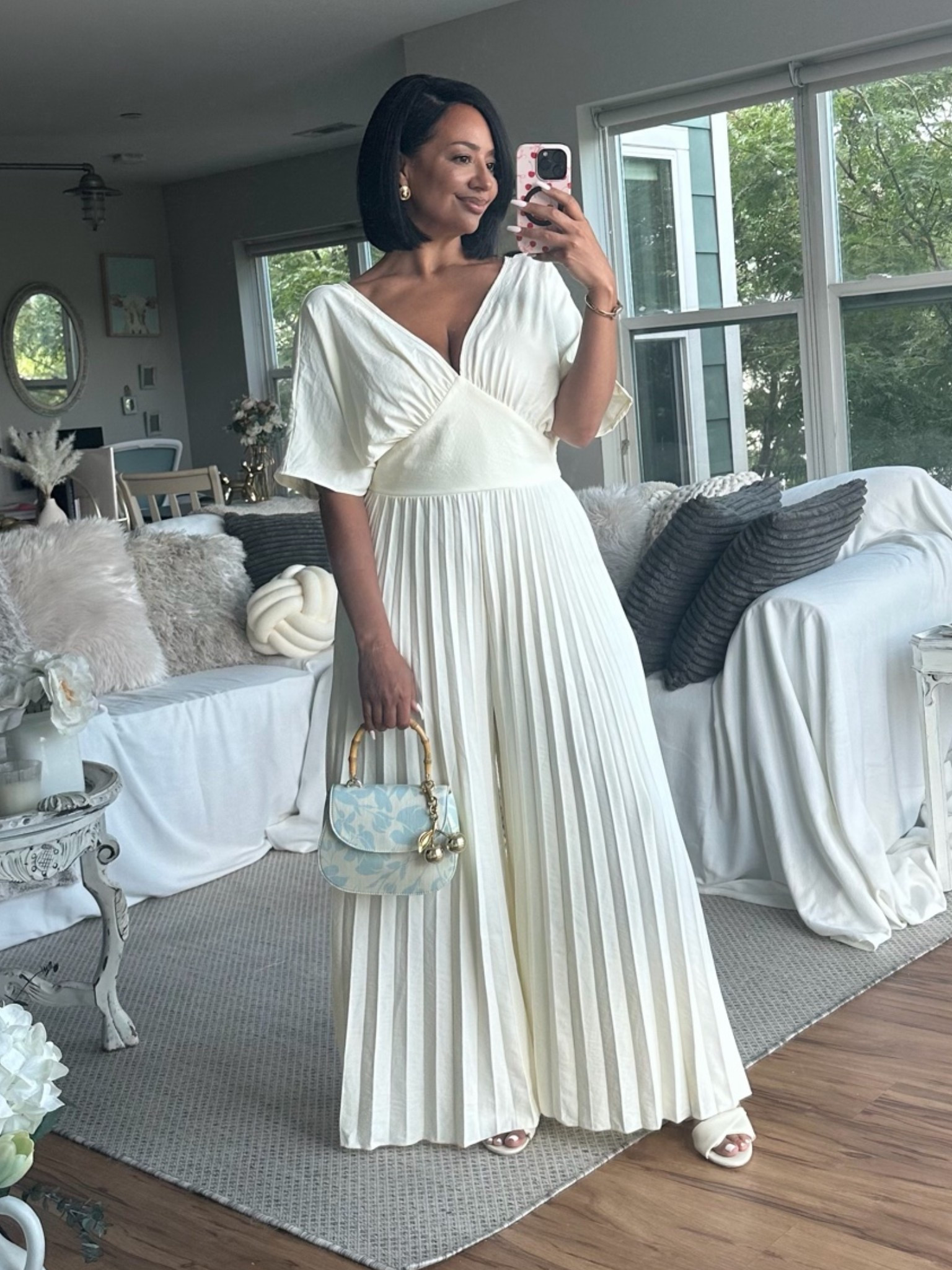 Brunch with the girls, lunch date or church outfit! Love this pleated jumpsuit 

summer outfits over 40
petite curvy outfit

#LTKPetite #LTKOver40 #LTKootd