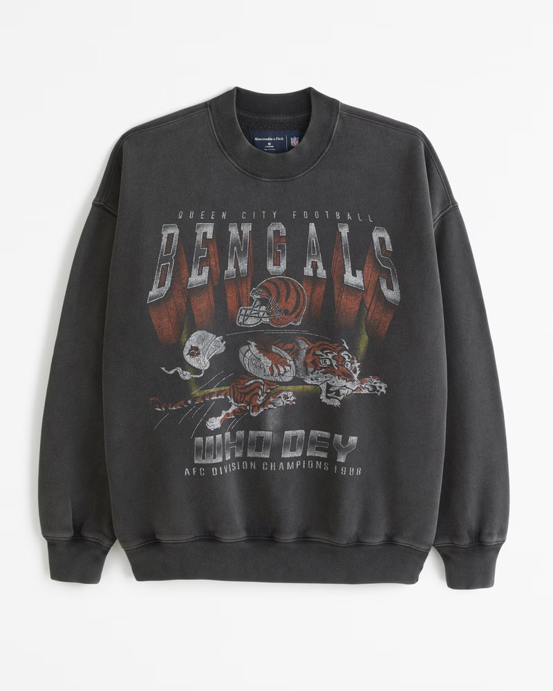 Cincinnati Bengals Graphic Crew Sweatshirt | Abercrombie & Fitch (US)