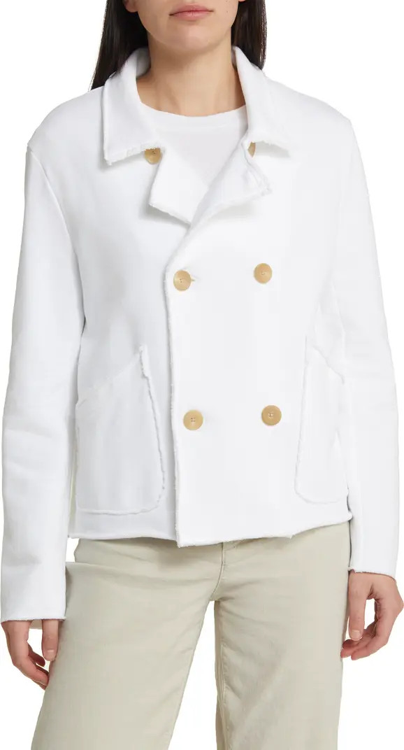 Frank & Eileen Mini Belfast Crop Knit Peacoat | Nordstrom | Nordstrom