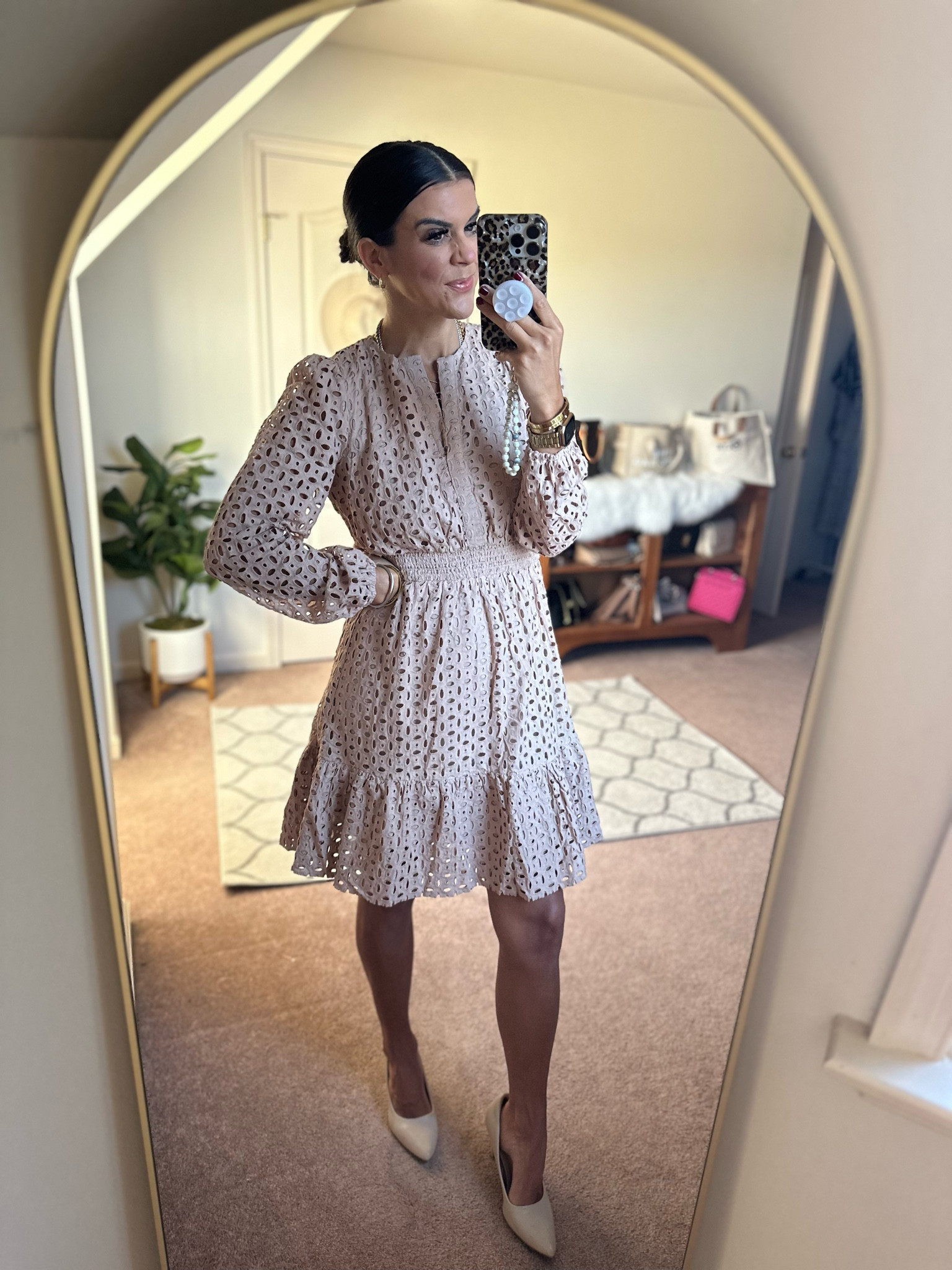 Great fall dress! I’m wearing a small in the dress. 

45% off Code: 45QS67ZQ 
+ 15% Coupon
Only $18!

How to use the promo code 👇🏼

Copy the code above (screenshot and then go to the picture, hold your finger down on top of the code), paste it in the box at checkout (the box is at the bottom of the payment page) . Hit space and "go" on the keyboard. Then the code should be applied

#LTKFindsUnder100 #LTKSeasonal #LTKSaleAlert