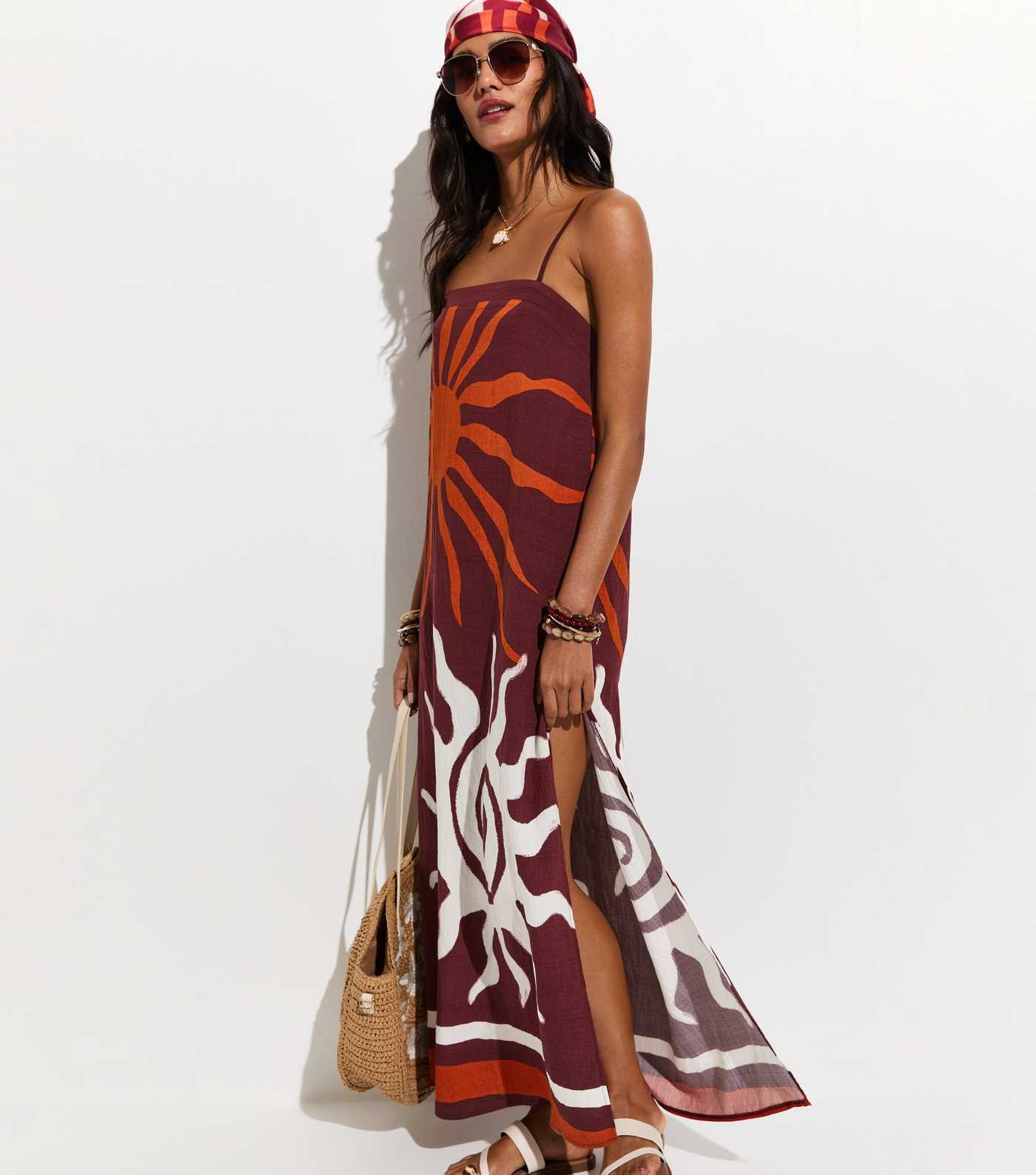 Brown Sun Maxi Dress | New Look | New Look (UK)