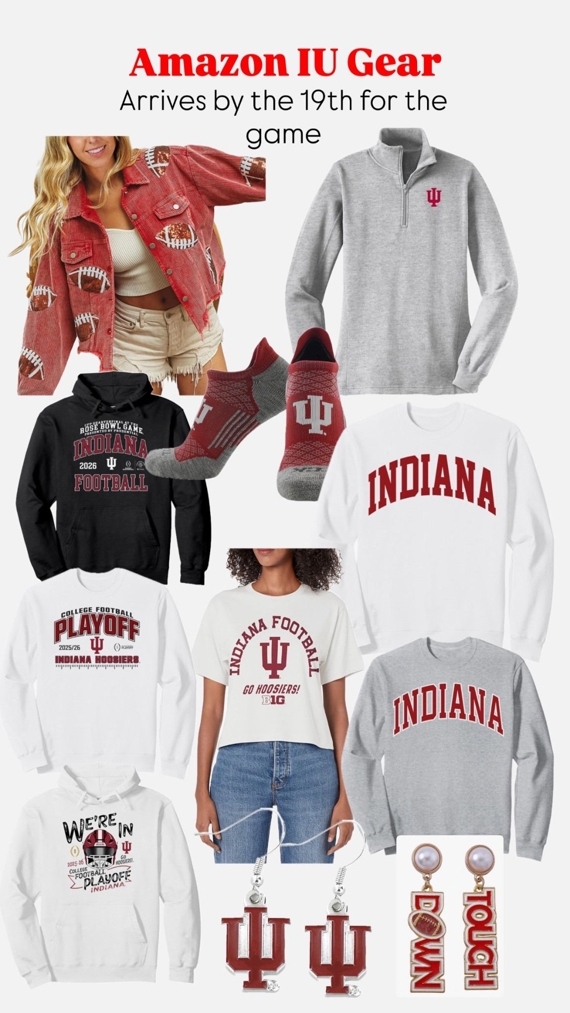 Indiana Hoosier game day gear from Amazon. Arrives in time for the game! 




#LTKActive #LTKOver40 #LTKFindsUnder50