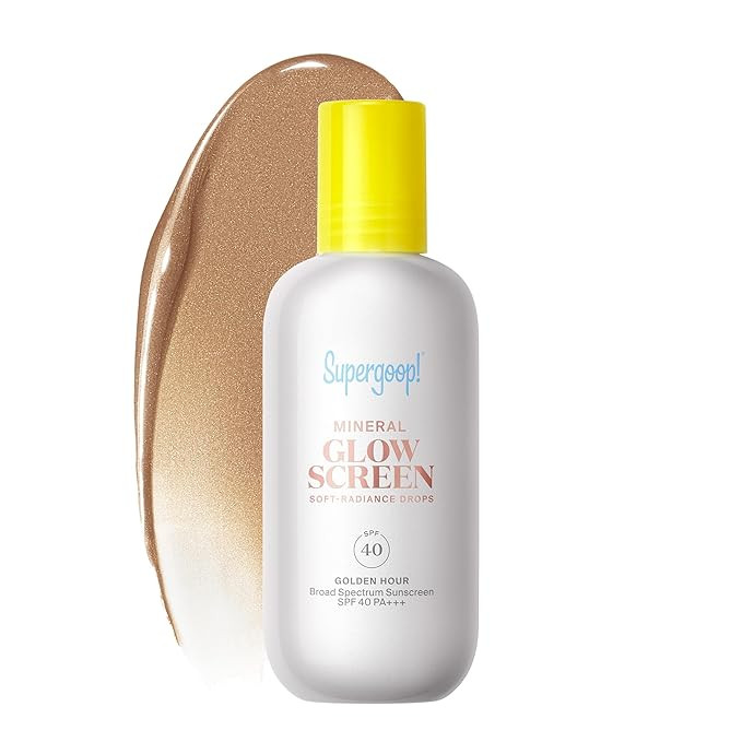 Supergoop! Glowscreen Soft-Radiance Drops Mineral SPF 40 - Golden Hour - 1.7 oz - Visibly Illumin... | Amazon (US)