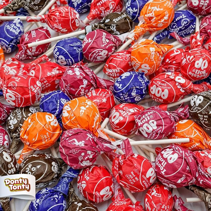 POPS Lollipops 1 lb \u2013 Bulk Bag, 5 Assorted Flavors, Gluten Free, Chewy Center & Hard Candy C... | Amazon (US)