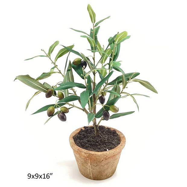 Faux Potted Olive Tree 16 Inch | Antique Farm House