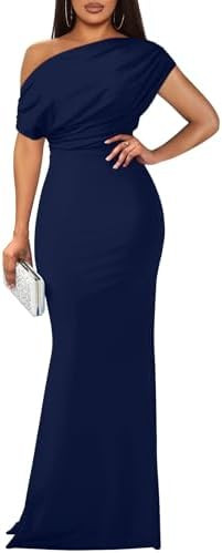 YMDUCH Women's Elegant Sleeveless Off Shoulder Bodycon Long Formal Party Evening Dress       
   ... | Amazon (US)
