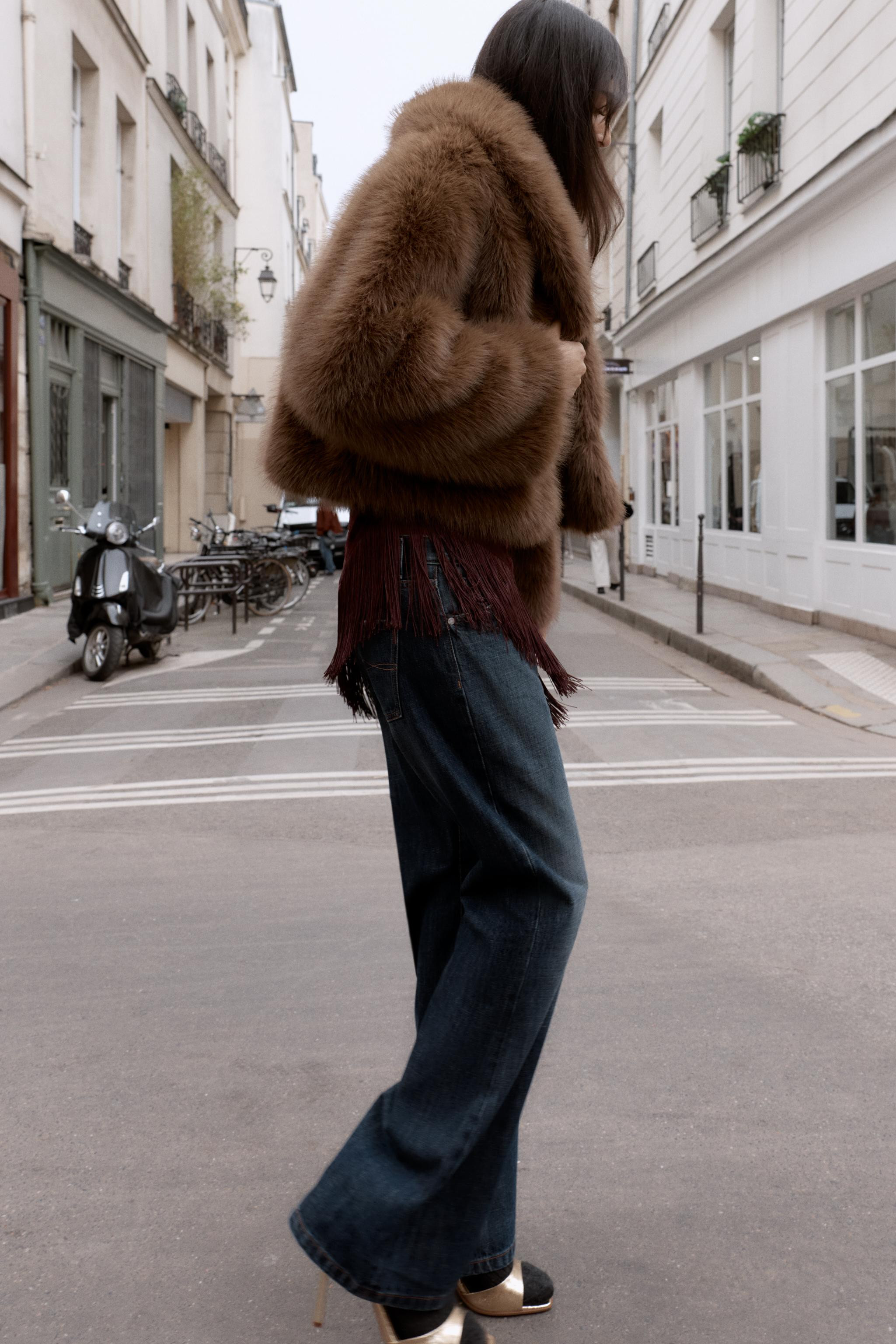 SHORT FAUX FUR COAT | Zara US