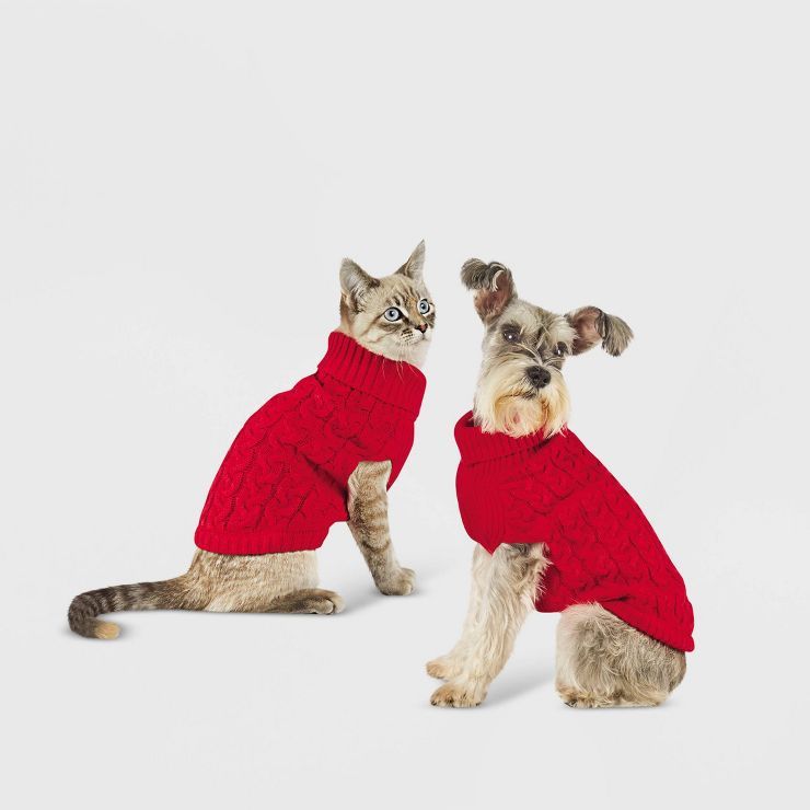 Dog and Cat Sweater - Classic Red - Wondershop™ | Target