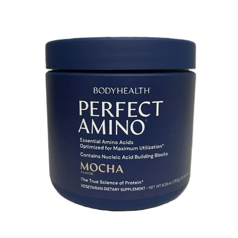 BodyHealth PerfectAmino Powder BCAA and EAA Powder, Mocha, Pre and Post Workout, 30 Servings | Walmart (US)