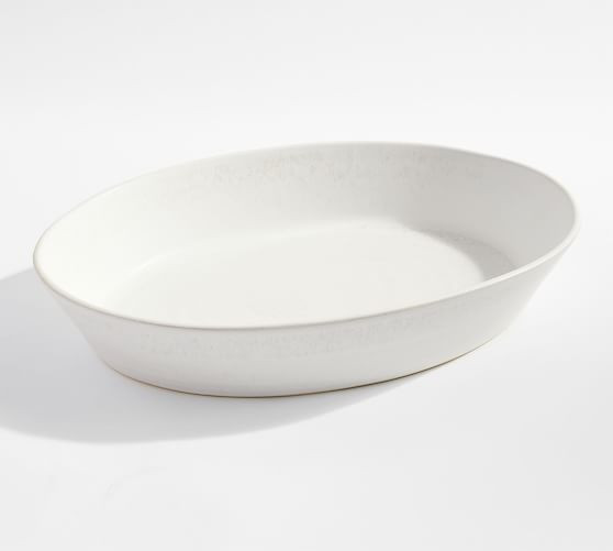 Larkin Stoneware Oval Walled Serving Platters | Pottery Barn (US)