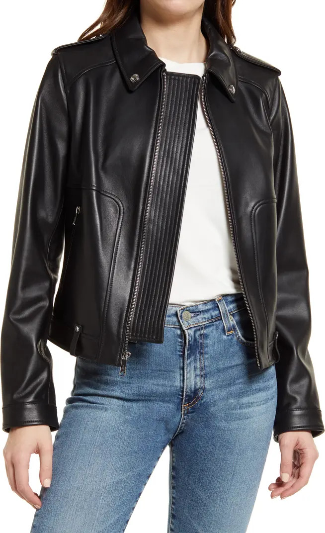 Sam Edelman Racing Vibe Leather Jacket | Nordstrom | Nordstrom