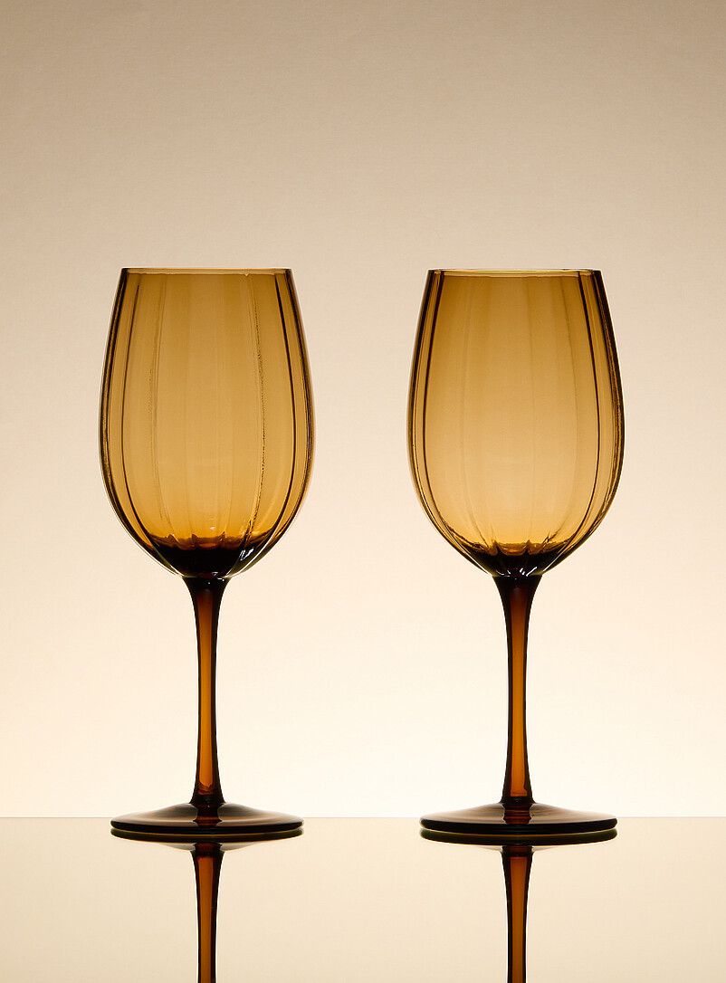 Amber wine glasses Set of 2 | Simons