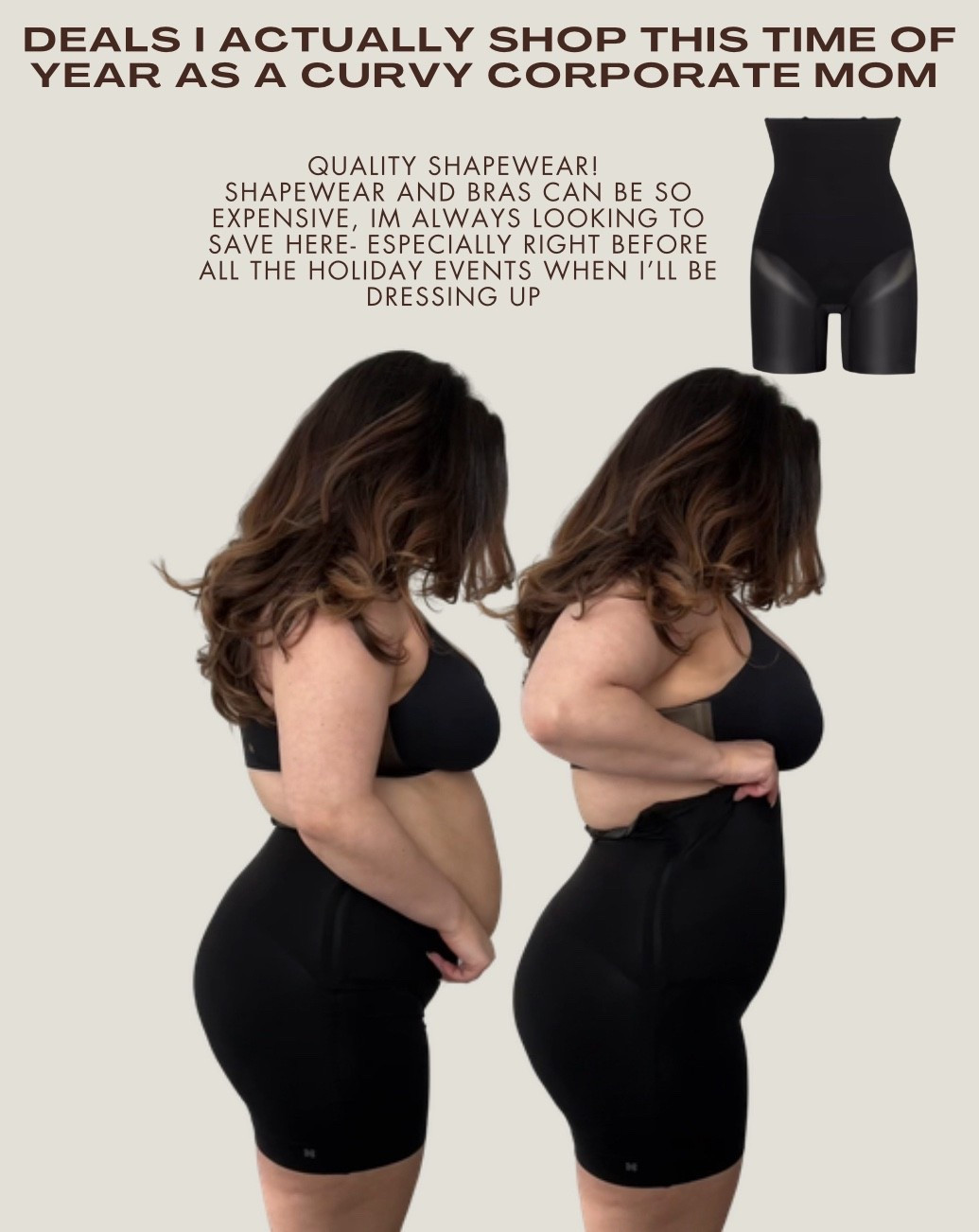 The best Shapewear hands down! Doesn’t roll down, doesn’t suffocate me, feels compressive without being uncomfyortable

#LTKMidsize #LTKCyberWeek #LTKHoliday