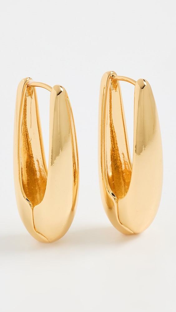 Kenneth Jay Lane U-Shaped Pierced Earrings | Shopbop | Shopbop