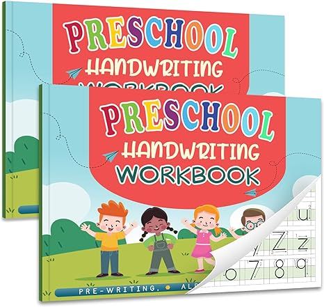 Kindergarten/Preschool Handwriting Workbook- Alphabet & Number Tracing Writing Paper with Lines, ... | Amazon (US)