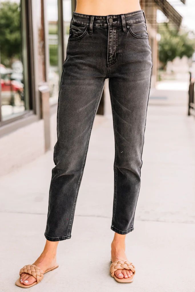 KanCan: Remember It Well Washed Black High Rise Cropped Jeans | The Mint Julep Boutique
