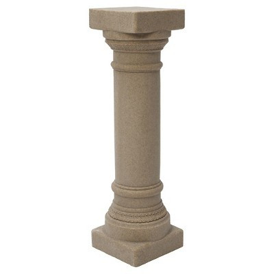 32.25" Resin Greek Column Statuary - Sand - Emsco | Target