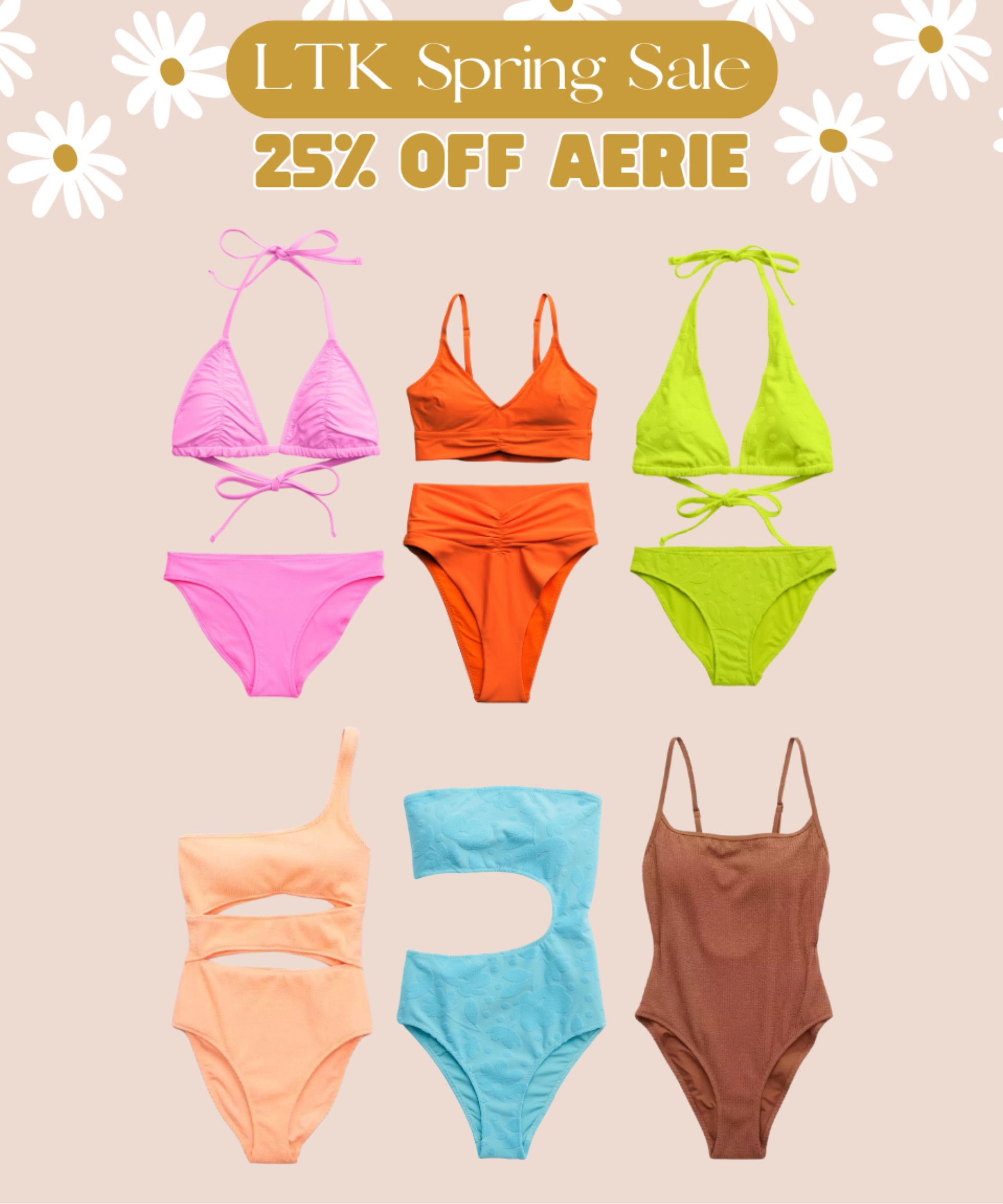 25% off Aerie sitewide! Just use the code in the LTK app 🫶🏻 

#LTKSale #LTKsalealert #LTKswim
